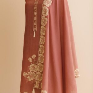 Phool-Sa Nazara - Pink Tissue Unstitched Suit