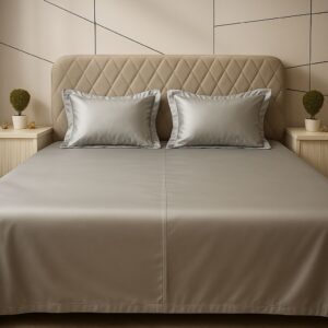 Grey Solid Bedsheet