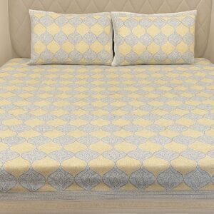 Cotton block print bedsheet