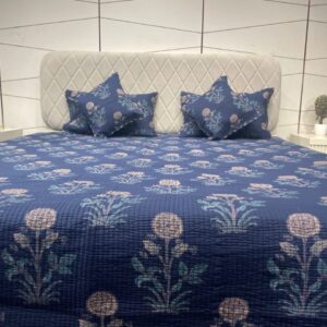 Ajrakh Block Prints Bedcover