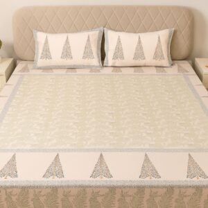 Cotton Block Print Bedsheet
