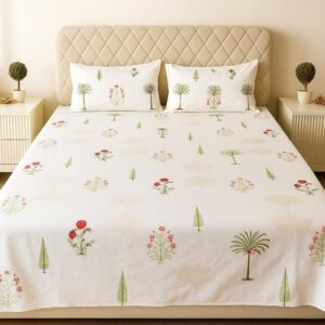 Cotton Block Print Bedsheet