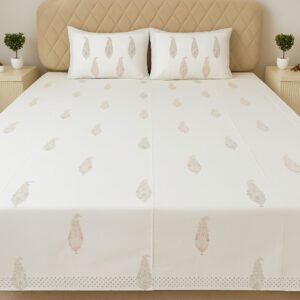 Cotton Block Print Bedsheet